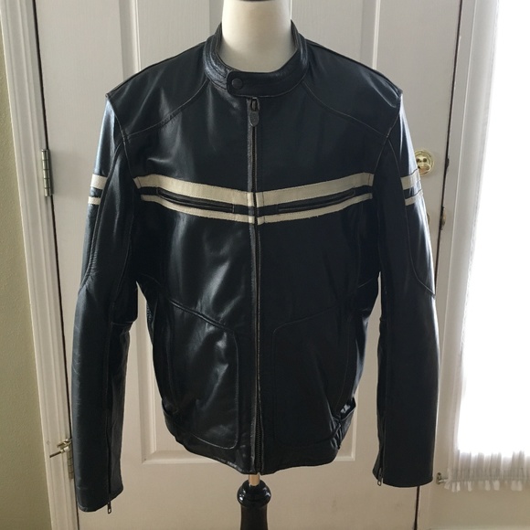Leather Motorcycle Jacket - Picture 1 of 7